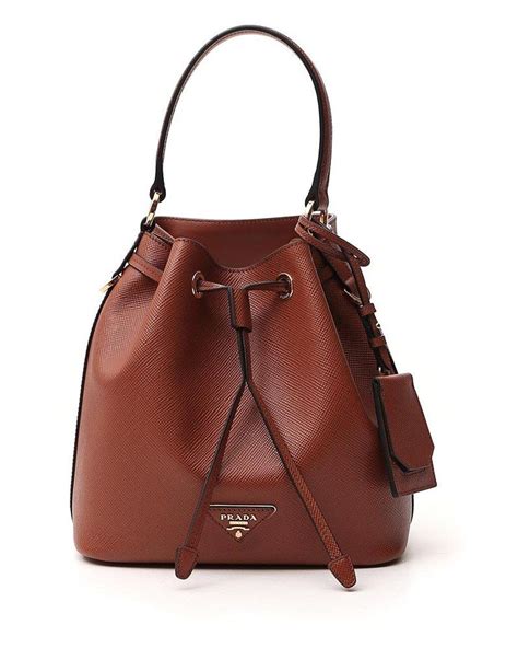 prada bucket bag brown|Prada bucket bags for women.